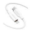 Anker iPhone USB C Cable, PowerLine III Flow USB-C to Lightning PD Cable, Compatible with iPhone 13/13 Pro Max/12/11 Pro/X/XS/XR/8 Plus, AirPods Pro, 90cm, MFi Certified, Silica Gel (Snow White)(White)