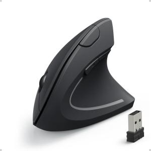 Anker 2.4G Wireless Ergonomic Vertical USB Mouse with 3 Adjustable DPI Levels 800/1200/1600 and 5 Side Controls