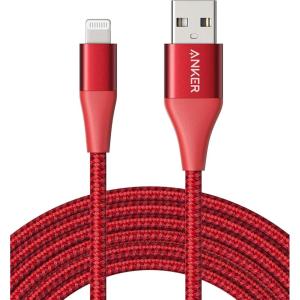 Anker 551 USB A to Lightning Charging Cable (10ft), MFi Certified iPhone Cable, Suitable for iPhone iPhone 13 13 Pro 12 Pro Max 12 11 X XS XR 8 Plus and More (Red)