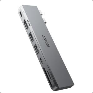 Anker 7 in 2 USB C Hub for MacBook Pro 13&Prime;, MacBook Air M1/M2 – HDMI 4K, Compatible Thunderbolt 4, 1 Type C and 2 USB A Ports
