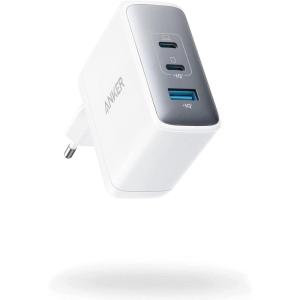 Anker 736 USB C Charger 100W (Nano II), Fast Compact 3 Ports for MacBook Pro/Air, Google Pixelbook, ThinkPad, Dell XPS, iPad, Galaxy S23/S22, iPhone 16/16 Plus/16 Pro Max/15/14/13, and More(white)