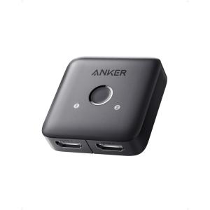 Anker HDMI Switch 4K@60Hz Two-way Switch, 2 in 1 Output with Smooth Finish, Supports HDR, 3D, Dolby, Compatible with Laptops, PC, Xbox Series, PS5/PS4, Projector, etc.(2 in 1)