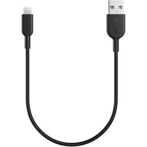 Anker [MFi Certified] PowerLine II Lightning Cable 30 cm – The new indestructible cable for iPhone X / 8/8 Plus / 7/7 Plus / 6/6 Plus / 5S / C and iPad(Black)