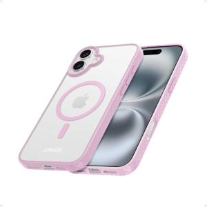 Anker Phone Case for iPhone 16 Pro – Military Grade Textured Matte Magnetic Drop Protection Case – Slim Shockproof Protective Case (Rose Gold)(rose)