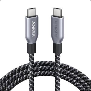 Anker Premium USB C to USB C Cable, 240W USB C Cable Fast Charging, High Durability Upcycled Nylon Braided USB 2.0 Cable for iPhone 16/16 Pro/16 Pro Max/16 Plus, MacBook, iPad, Galaxy S24(6ft)(180 cm)