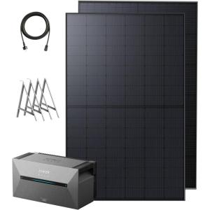 Anker SOLIX BP1600 Additional Battery, 1600 Wh, LiFePo4 Batteries, 6000 Cycles, Expansion 9600 Wh, Protection Manufacturer 10 Years, IP65 Water & Dust, Easy Installation, Modular Design(E1600 Plus+2*445W+Brackets)