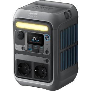 Anker SOLIX C300X Portable Power Station, 288Wh LiFePO4 Battery, 300W Solar Generator (Peak 600W), 140W Bilateral Charging, Camping, Travel and Emergencies (Solar Panel Optional)(C300)