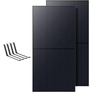 Anker SOLIX Solar Plug&Play Kit (1080 W), Brackets Included, 23% Efficiency, Black and Plain Design, Free OTA Update 800 W, with WLAN