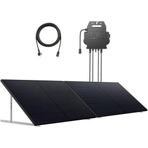 Anker SOLIX Solar Plug&Play Kit (820 W), Brackets Included, 23% Efficiency, Black and Plain Design, Free OTA Update 800 W, with WLAN