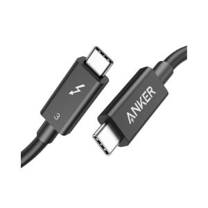 Anker Thunderbolt 3.0 Cable 0.7 m, Supports 100W Charging/40Gbps Data Transfer USB C to USB C Cable, Ideal for Type-C MacBooks, Dell, iPad Air 4, iPad Pro 2020, Pixel, Hub, Docking, and More(2.3ft)