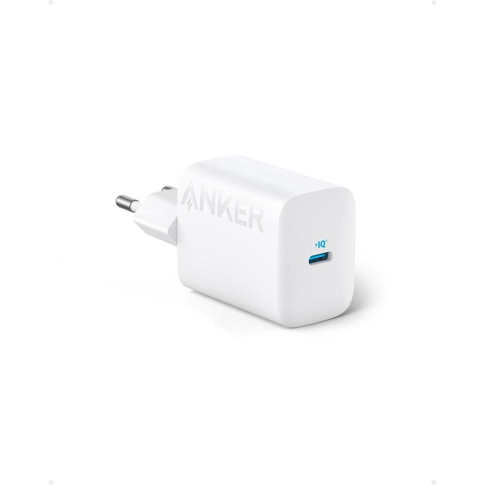 imageChargeur USBC 30W Anker 312 Alimentation USBC Chargeur Rapide Compact Haute Vitesse pour iPhone 151413 srie Samsung S23 MacBook Air iPad Pro et Autres sans cble de ChargeBlanc