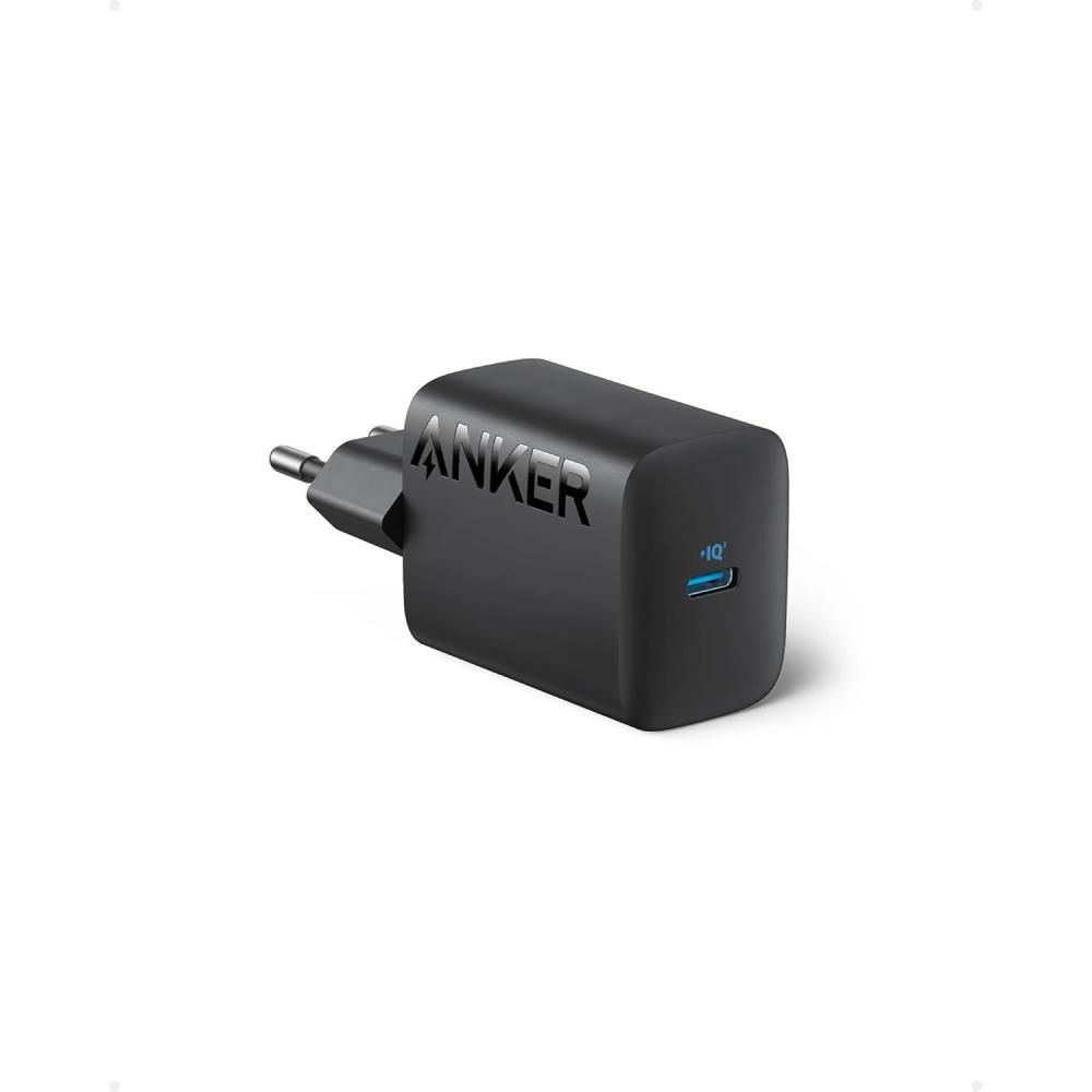 imageChargeur USBC 30W Anker 312 Alimentation USBC Chargeur Rapide Compact Haute Vitesse pour iPhone 151413 srie Samsung S23 MacBook Air iPad Pro et Autres sans cble de ChargeBlack