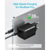 Anker 315 Chargeur USB-C 67 W, Bloc d&rsquo;alimentation Compact Haute Performance avec PIQ 3.0, pour MacBook Pro/Air, iPhone 17/17 Pro/17 Pro Max, iPad, Galaxy, Pixel, AirPods et Plus Encore(Noir)