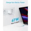Anker 315 Chargeur USB-C 67 W, Bloc d&rsquo;alimentation Compact Haute Performance avec PIQ 3.0, pour MacBook Pro/Air, iPhone 17/17 Pro/17 Pro Max, iPad, Galaxy, Pixel, AirPods et Plus Encore(blanc)