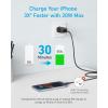 Anker Chargeur iPhone USB C 20 W, Chargeur iPad, Recharge Rapide, Compatible avec IPhone 17/17 Plus/iPhone 17 Pro Max/16/iPad et Autres (câble USB C 150 cm Inclus)(Noir)
