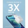 Anker Chargeur iphone PowerPort III Bloc d&rsquo;alimentation USB C 20 W pour Charge Rapide, Compatible avec iPhone 15/14/13/12, Galaxy, Pixel 4/3, iPad/iPad Mini, Blanc (câble de Charge Non Inclus)(Blanc)