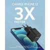 Anker Chargeur iphone PowerPort III Bloc d&rsquo;alimentation USB C 20 W pour Charge Rapide, Compatible avec iPhone 15/14/13/12, Galaxy, Pixel 4/3, iPad/iPad Mini, Blanc (câble de Charge Non Inclus)(Noir)