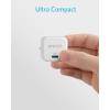 Anker Chargeur iphone PowerPort III Bloc d&rsquo;alimentation USB C 20 W pour Charge Rapide, Compatible avec iPhone 15/14/13/12, Galaxy, Pixel 4/3, iPad/iPad Mini, Blanc (câble de Charge Non Inclus)(Blanc)