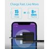 Anker Chargeur iphone PowerPort III Bloc d&rsquo;alimentation USB C 20 W pour Charge Rapide, Compatible avec iPhone 15/14/13/12, Galaxy, Pixel 4/3, iPad/iPad Mini, Blanc (câble de Charge Non Inclus)(Noir)