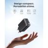 Anker Nano Chargeur iPhone USB C 35W, Chargeur Compact Haute Vitesse 2 Ports avec câble rétractable et Durable Anker InstaCord, pour iPhone série 16/15/14, iPad, Pixel, et Bien Plus Encore(Black)
