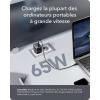 Anker Nano II Chargeur USB C 65 W avec Puissance de Charge Rapide, Technologie GaN II, Compatible avec MacBook Pro/Air, Galaxy S20/S10, iPhone 16, iPad Pro, Pixel(Noir)