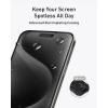 Anker écran de protection durable pour iPhone 14 Pro(2 filtres), verre Corning, installation facile et rapide, Ultra HD 8K, dureté 9H, résiste aux rayures et aux impacts, garantie 12 mois(Black)