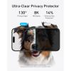 Anker écran de protection durable pour iPhone 14 Pro(2 filtres), verre Corning, installation facile et rapide, Ultra HD 8K, dureté 9H, résiste aux rayures et aux impacts, garantie 12 mois(Black)