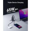 Chargeur USB C Anker 735 (GaNPrime 65W), Chargeur Mural Compact 3 Ports pour MacBook Pro/Air, iPad Pro, Galaxy S22/S21, HP Spectre, Note 20/10+, iPhone 13/Pro, Pixel, et Plus(Noir)