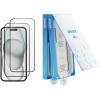 Anker écran de protection durable pour iPhone 14 Pro(2 filtres), verre Corning, installation facile et rapide, Ultra HD 8K, dureté 9H, résiste aux rayures et aux impacts, garantie 12 mois(Transparent)