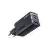 Chargeur USB C Anker 735 (GaNPrime 65W), Chargeur Mural Compact 3 Ports pour MacBook Pro/Air, iPad Pro, Galaxy S22/S21, HP Spectre, Note 20/10+, iPhone 13/Pro, Pixel, et Plus(Noir)