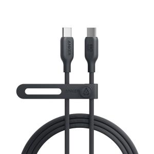 Anker 543 Câble USB C vers USB C (240 W 1,8 m), Câble de Charge Écologique USB 2.0 pour MacBook Pro 2020, iPad Pro 2020, iPad Air 4, Samsung Galaxy S21, et plus, Noir Fantôme(Noir Fantôme)