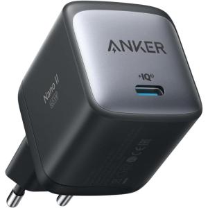 Anker Nano II Chargeur USB C 65 W avec Puissance de Charge Rapide, Technologie GaN II, Compatible avec MacBook Pro/Air, Galaxy S20/S10, iPhone 16, iPad Pro, Pixel(Noir)