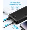 Anker Batterie Externe 20000 mAh 15W avec 2 Ports, Power Bank Charge Rapide, PowerCore 20K II, Batterie Haute capacité, pour iPhone, iPad, Samsung Galaxy, Android et Autres (Noir)