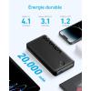 Anker Batterie Externe 20000 mAh 15W avec 2 Ports, Power Bank Charge Rapide, PowerCore 20K II, Batterie Haute capacité, pour iPhone, iPad, Samsung Galaxy, Android et Autres (Noir)