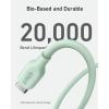 Anker 543 Câble USB C vers USB C (240 W 1,8 m), Câble de Charge Écologique USB 2.0 pour MacBook Pro 2020, iPad Pro 2020, iPad Air 4, Samsung Galaxy S21, et Plus, Vert Naturel