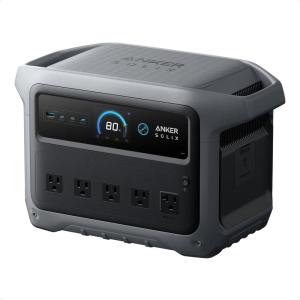 Station électrique portable Anker SOLIX C1000 Gen 2 et panneau solaire 200 W, générateur solaire 2 000 W (pic 3 000 W), charge totale en 49 min, batterie LiFePO4 1 024 Wh, pour les coupures de courant(C1000 Gen 2)