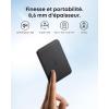 Anker Nano Batterie Externe certifiée Qi2 15W magnétique Ultra-Fine 5000 mAh, Rapide, Ergonomique et Compatible MagSafe, Uniquement pour iPhone 16 Pro Max/15/14/13/12(Black)