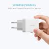 Anker Chargeur USB 24W 2 Ports, Chargeur Secteur Mural Prise USB Multiple Adaptateur Universel PowerIQ pour iPhone, iPad, Samsung Galaxy/Note, LG, Nexus etc[Version améliorée](Blanc)