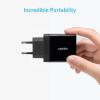 Anker Chargeur USB 24W 2 Ports, Chargeur Secteur Mural Prise USB Multiple Adaptateur Universel PowerIQ pour iPhone, iPad, Samsung Galaxy/Note, LG, Nexus etc[Version améliorée](Noir)