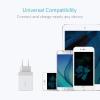 Anker Chargeur USB 24W 2 Ports, Chargeur Secteur Mural Prise USB Multiple Adaptateur Universel PowerIQ pour iPhone, iPad, Samsung Galaxy/Note, LG, Nexus etc[Version améliorée](Blanc)