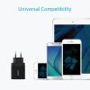 Anker Chargeur USB 24W 2 Ports, Chargeur Secteur Mural Prise USB Multiple Adaptateur Universel PowerIQ pour iPhone, iPad, Samsung Galaxy/Note, LG, Nexus etc[Version améliorée](Noir)