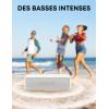 Soundcore Anker 2 Enceinte Bluetooth, Enceinte Bluetooth Puissante sans Fil avec Basses Puissantes, Autonomie de 24 Heures, Porté de 20 m, Etanche Waterproof IPX7 et Microphone Intégré(Blanc)