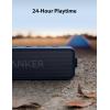 Soundcore Anker 2 Enceinte Bluetooth, Enceinte Bluetooth Puissante sans Fil avec Basses Puissantes, Autonomie de 24 Heures, Porté de 20 m, Etanche Waterproof IPX7 et Microphone Intégré(bleu marine)