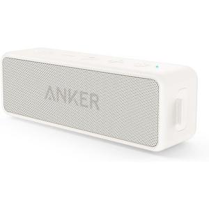 Soundcore Anker 2 Enceinte Bluetooth, Enceinte Bluetooth Puissante sans Fil avec Basses Puissantes, Autonomie de 24 Heures, Porté de 20 m, Etanche Waterproof IPX7 et Microphone Intégré(Blanc)