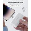 Anker 621 Power Bank avec connecteur Lightning intégré, Chargeur Portable sans Fil 12 W certifié MFi 5 000 mAh, Compatible avec iPhone 14/14 Pro/14 Plus/14 Pro Max, iPhone séries 13 et 12（Blanc）(blanc)