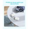 Anker Zolo Chargeur USB-C, Adaptateur Mural 4 Ports avec Sortie 50W Max, 2 Ports USB-C et 2 Ports USB-A, Compact et Stable, pour iPhone 17/16, MacBook, iPad, Pixel, Galaxy, et Plus (Câble Non Inclus)(blanc)