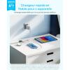 Anker Zolo Chargeur USB-C, Adaptateur Mural 4 Ports avec Sortie 50W Max, 2 Ports USB-C et 2 Ports USB-A, Compact et Stable, pour iPhone 17/16, MacBook, iPad, Pixel, Galaxy, et Plus (Câble Non Inclus)(blanc)