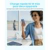 Anker Zolo Chargeur USB-C, Adaptateur Mural 4 Ports avec Sortie 50W Max, 2 Ports USB-C et 2 Ports USB-A, Compact et Stable, pour iPhone 17/16, MacBook, iPad, Pixel, Galaxy, et Plus (Câble Non Inclus)(blanc)