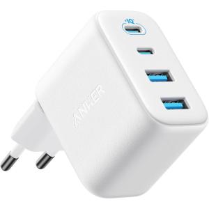 Anker Zolo Chargeur USB-C, Adaptateur Mural 4 Ports avec Sortie 50W Max, 2 Ports USB-C et 2 Ports USB-A, Compact et Stable, pour iPhone 17/16, MacBook, iPad, Pixel, Galaxy, et Plus (Câble Non Inclus)(blanc)